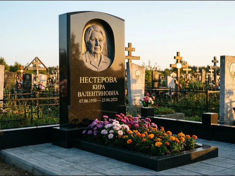 Памятник с барельефом — выполненная работа 12 в Москве