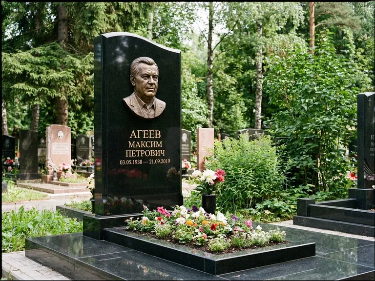 Памятник с барельефом — выполненная работа 13 в Москве