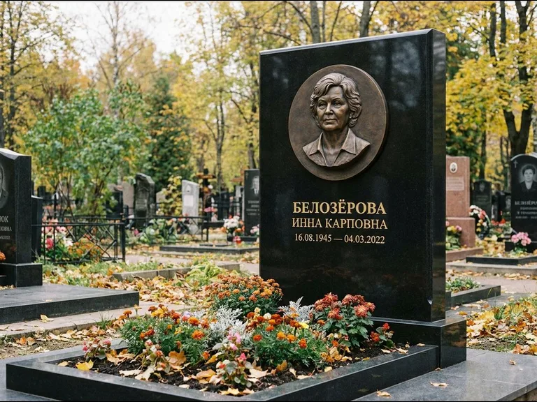 Памятник с барельефом — выполненная работа 14 в Москве