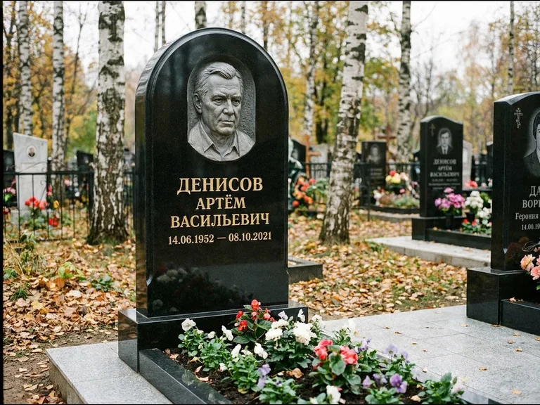 Памятник с барельефом — выполненная работа 17 в Москве