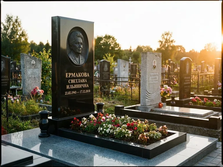 Памятник с барельефом — выполненная работа 18 в Москве