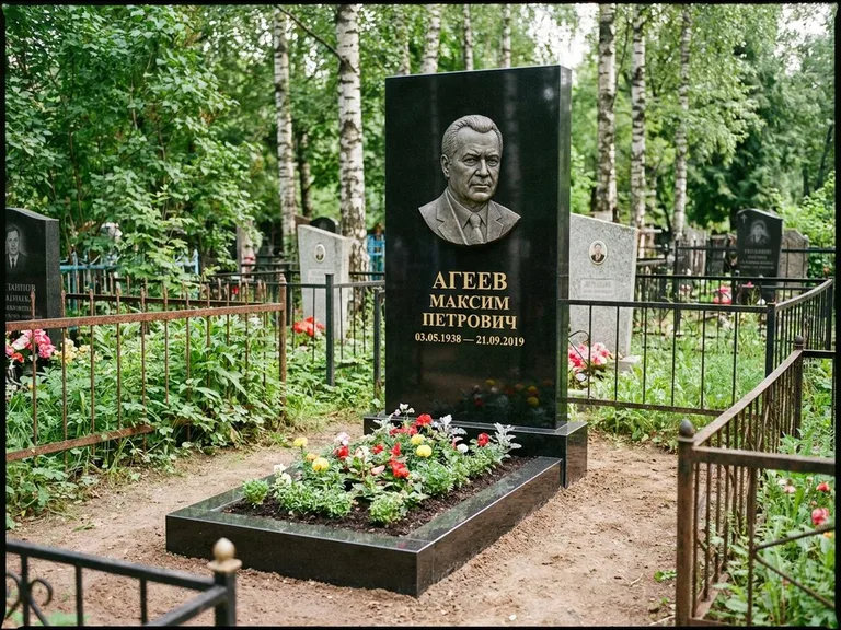 Памятник с барельефом — выполненная работа 1 в Москве