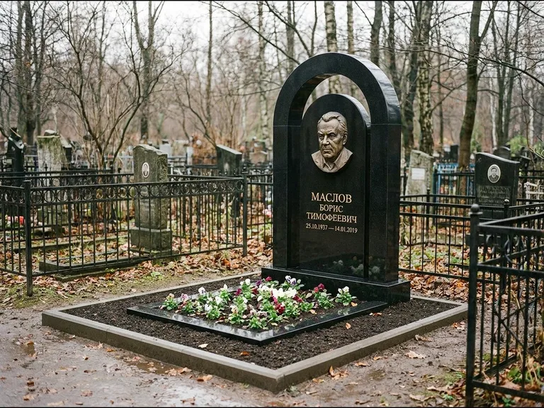 Памятник с барельефом — выполненная работа 23 в Москве