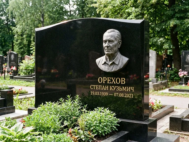 Памятник с барельефом — выполненная работа 25 в Москве