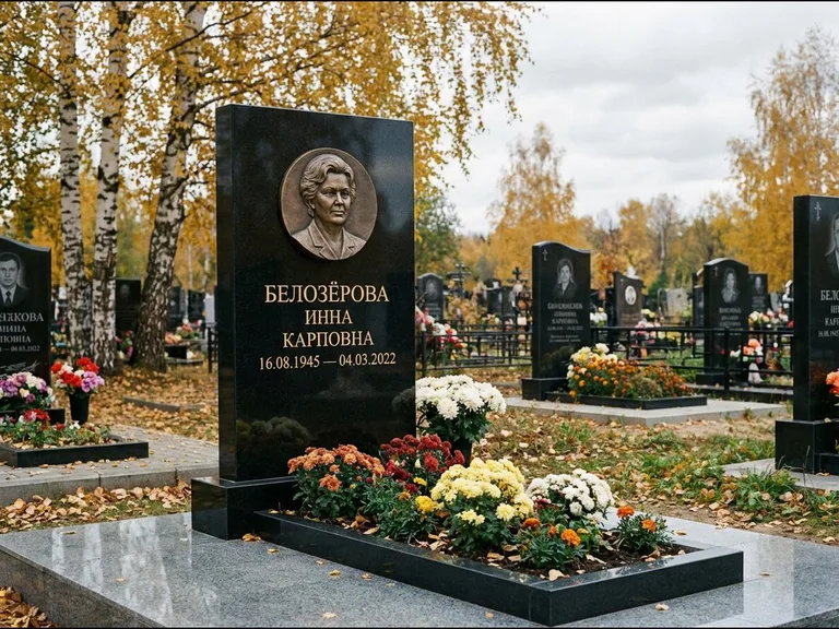 Памятник с барельефом — выполненная работа 2 в Москве