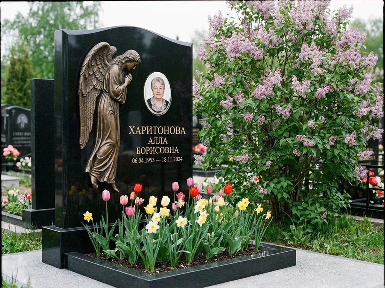 Памятник с барельефом — выполненная работа 32 в Москве