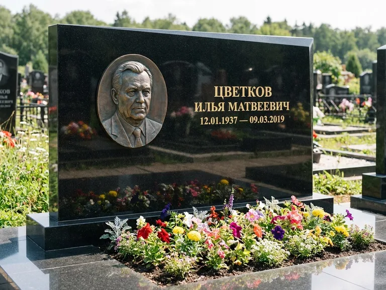 Памятник с барельефом — выполненная работа 33 в Москве
