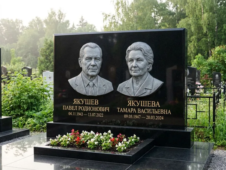Памятник с барельефом — выполненная работа 36 в Москве