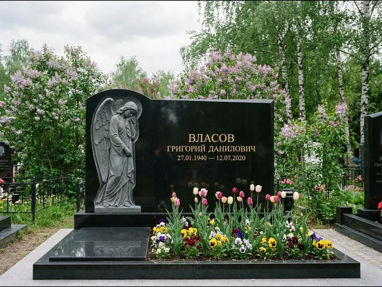 Памятник с барельефом — выполненная работа 3 в Москве