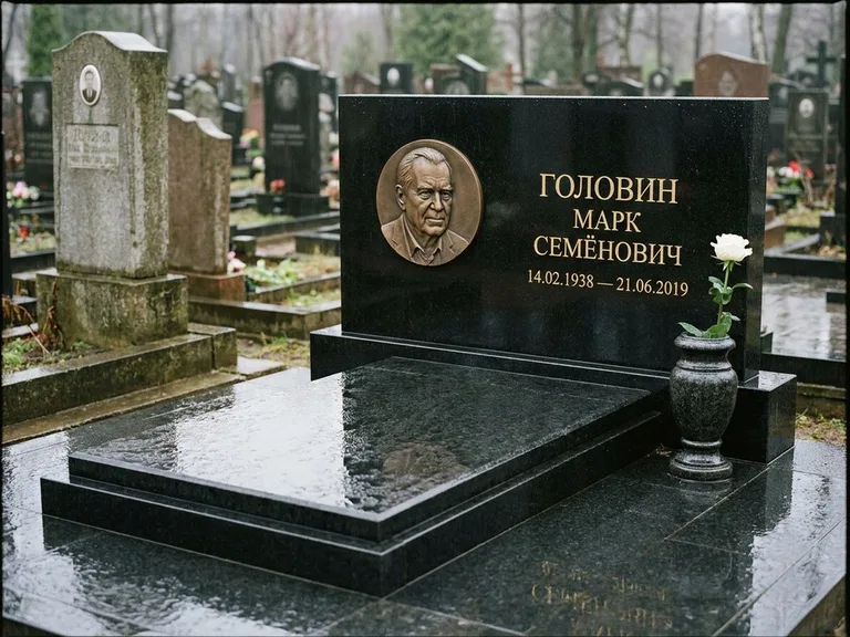 Памятник с барельефом — выполненная работа 40 в Москве