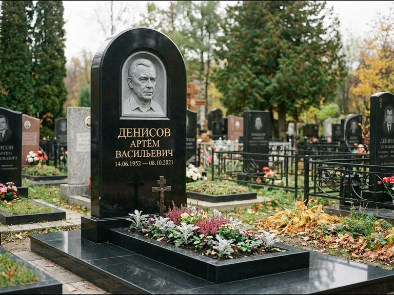 Памятник с барельефом — выполненная работа 5 в Москве
