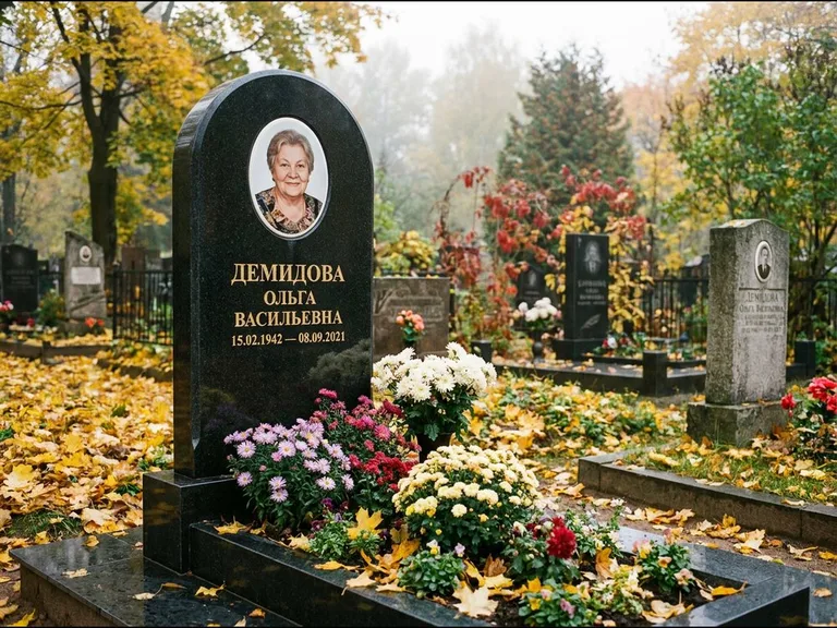 Керамический овал на стеле в Москве