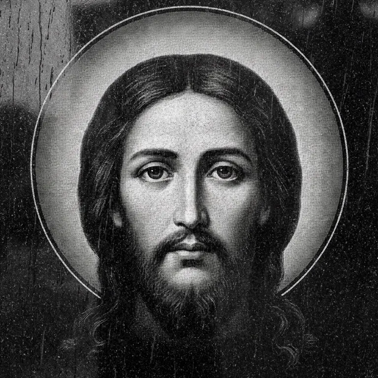 Эскиз иконы: «Моление о чаше» (полутон) — сюжетная композиция, гравировка на памятник в Москве