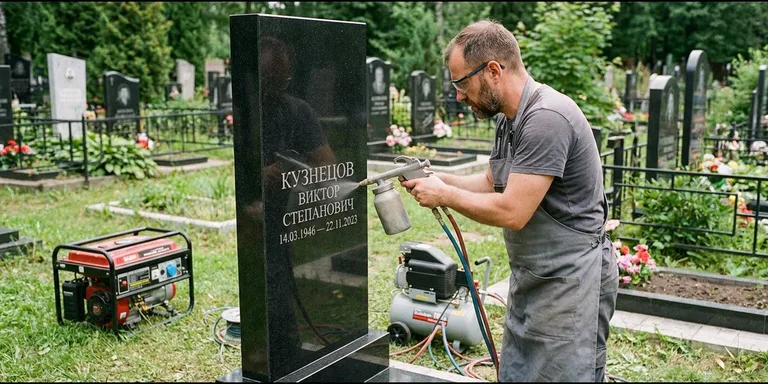 Гравировка с выездом — гравировка на памятник в Москве