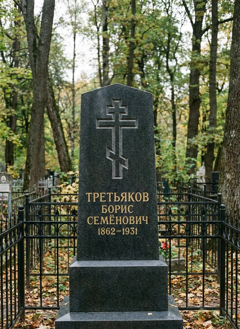Аллея на Новодевичьем кладбище в Москве