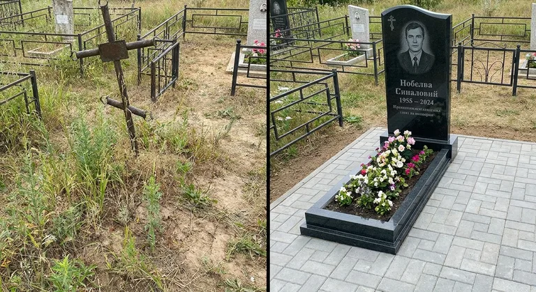Памятник под ключ: запущенная могила до и ухоженный мемориал после в Москве
