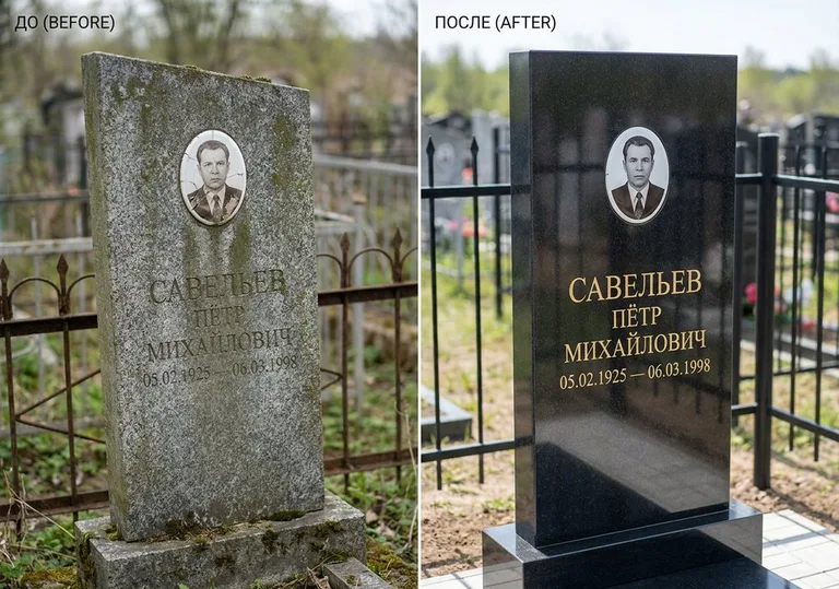 Комплексная реставрация старого памятника: до и после в Москве