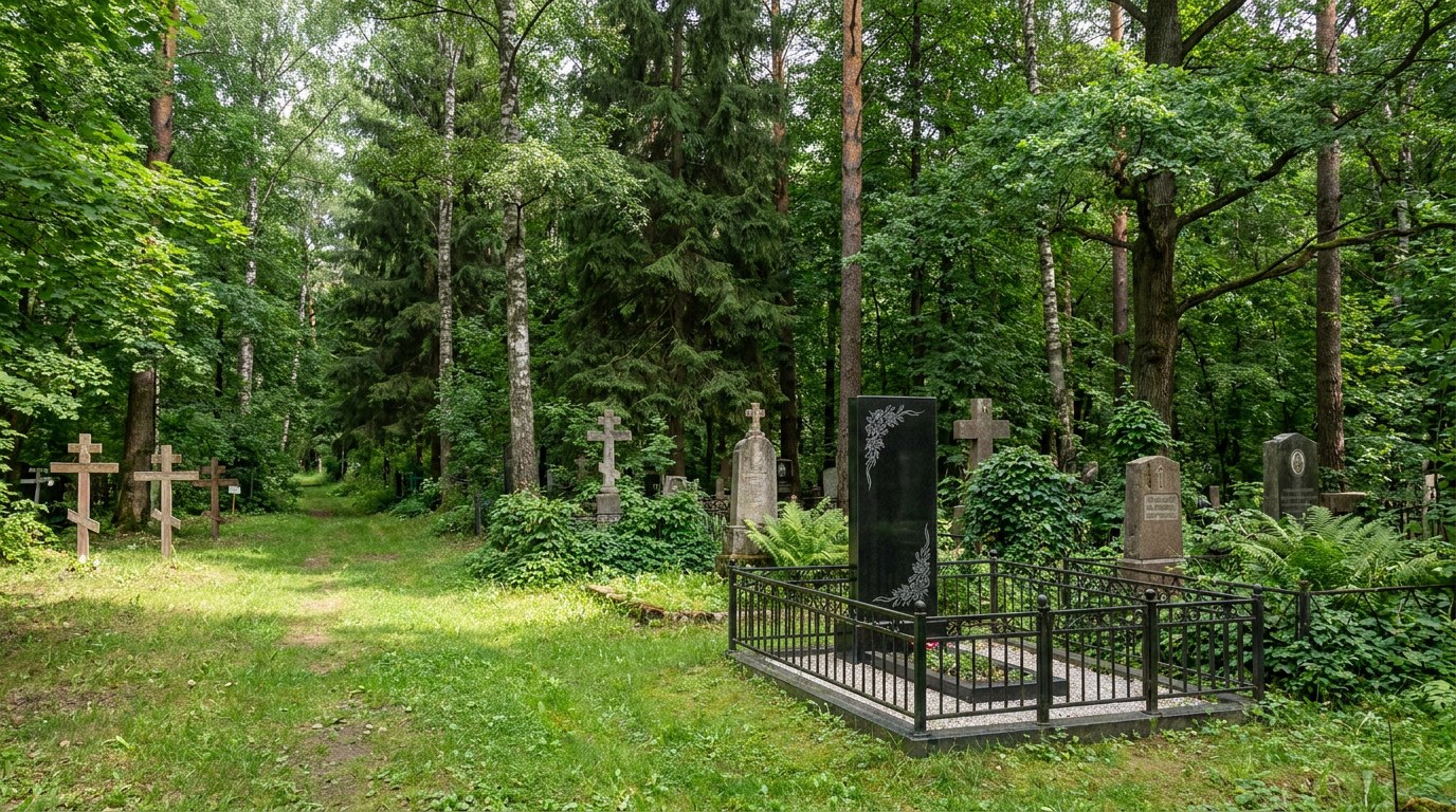 Памятники на Кунцевском кладбище в Москве
