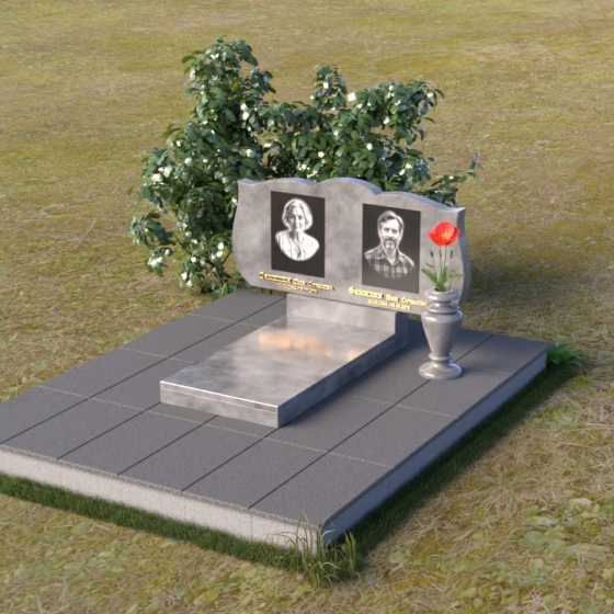 Фигурный памятник с аркой в верхней части, мрамор Тассос