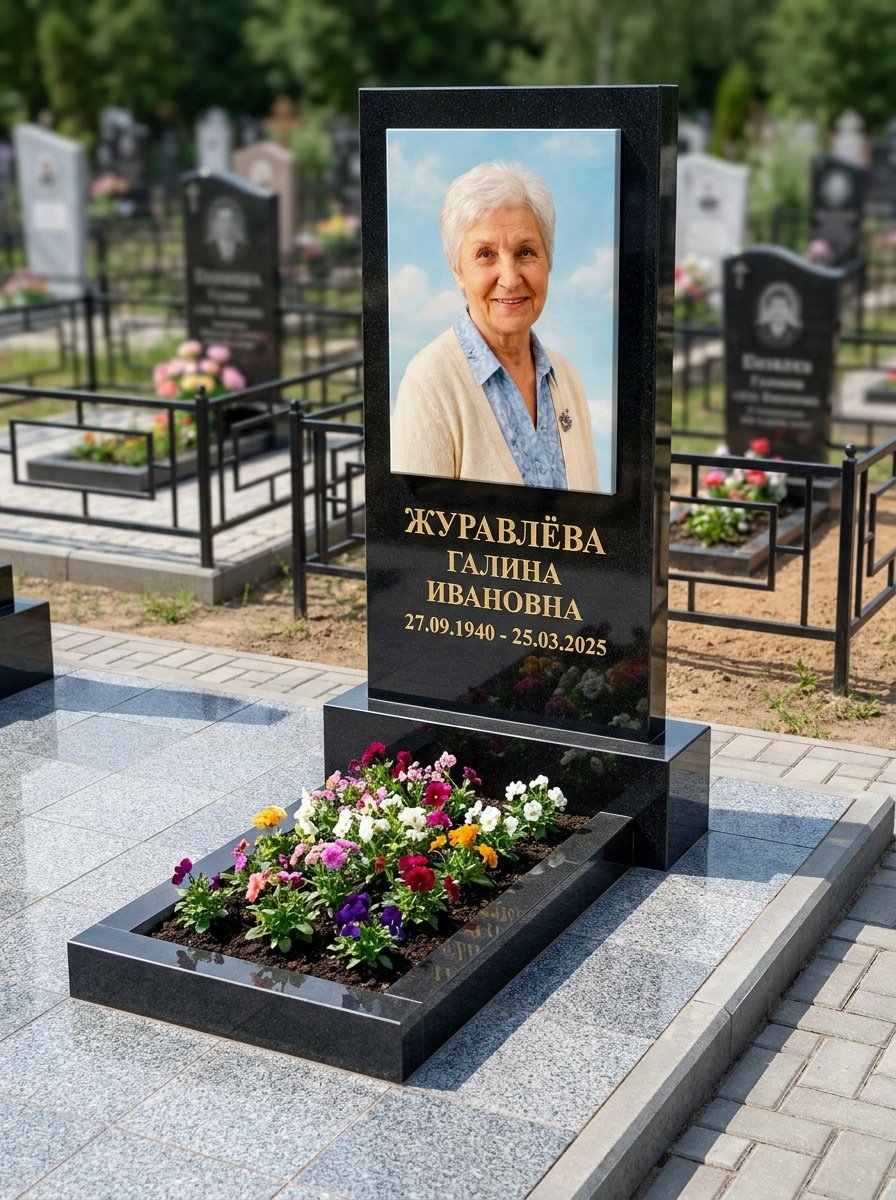 Портрет на памятнике в Москве — Портрет в полный рост — керамогранит 400×600 мм