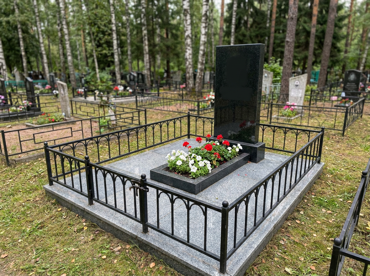 Уборка могилы в Москве — пример 3