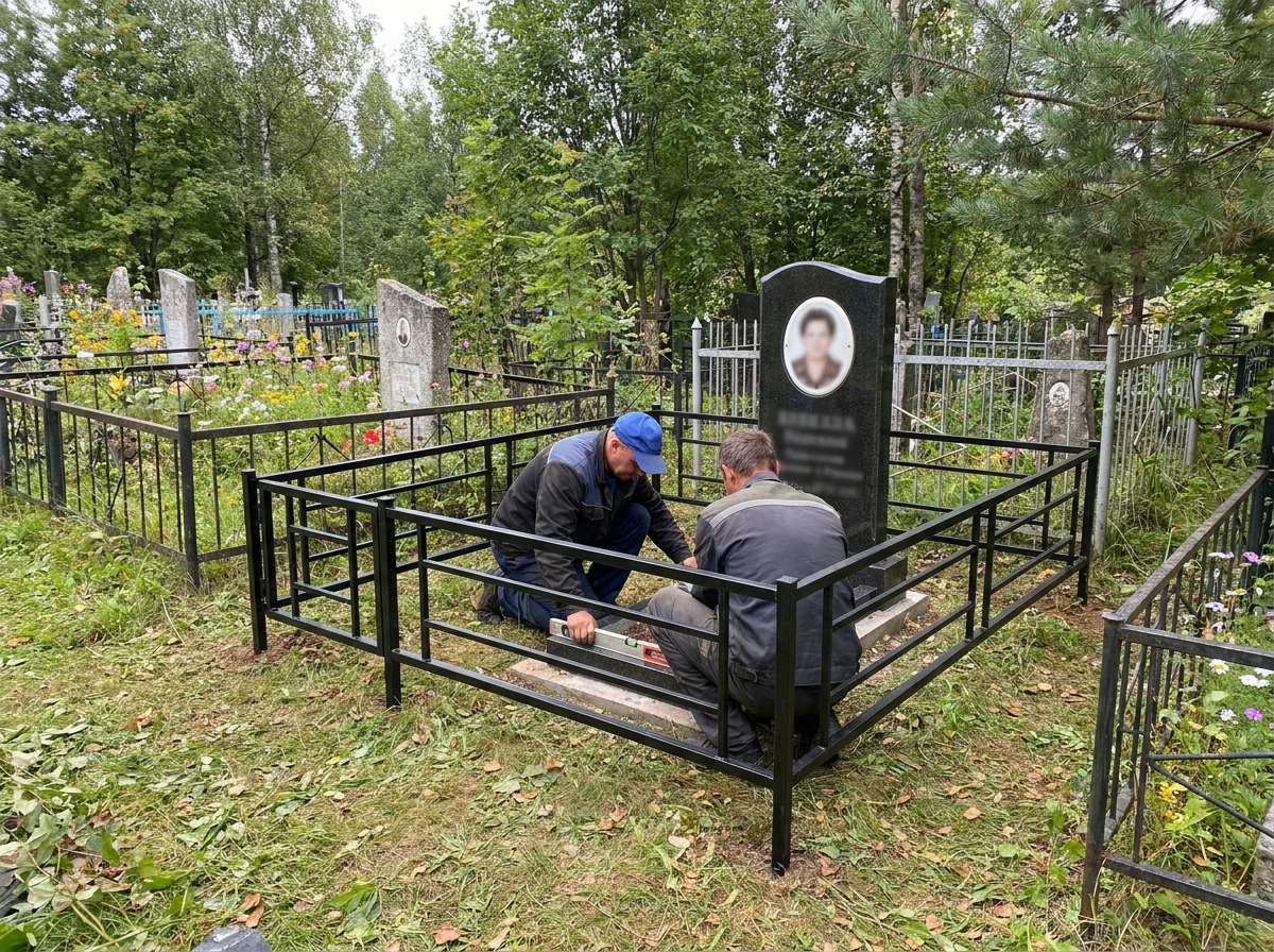 Установка ограды в Москве — пример 3