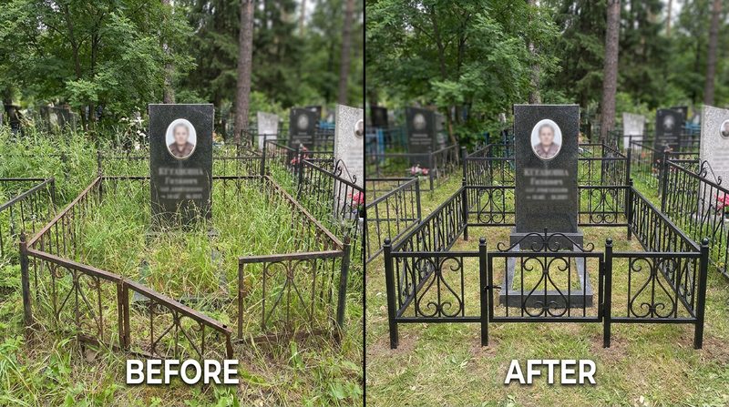 Установка ограды в Москве — пример 2