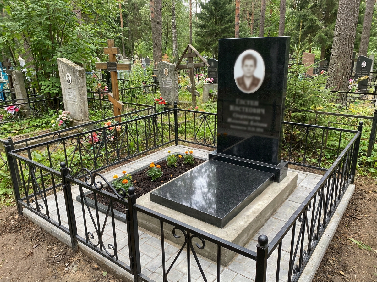 Установка памятника в Москве — пример 4